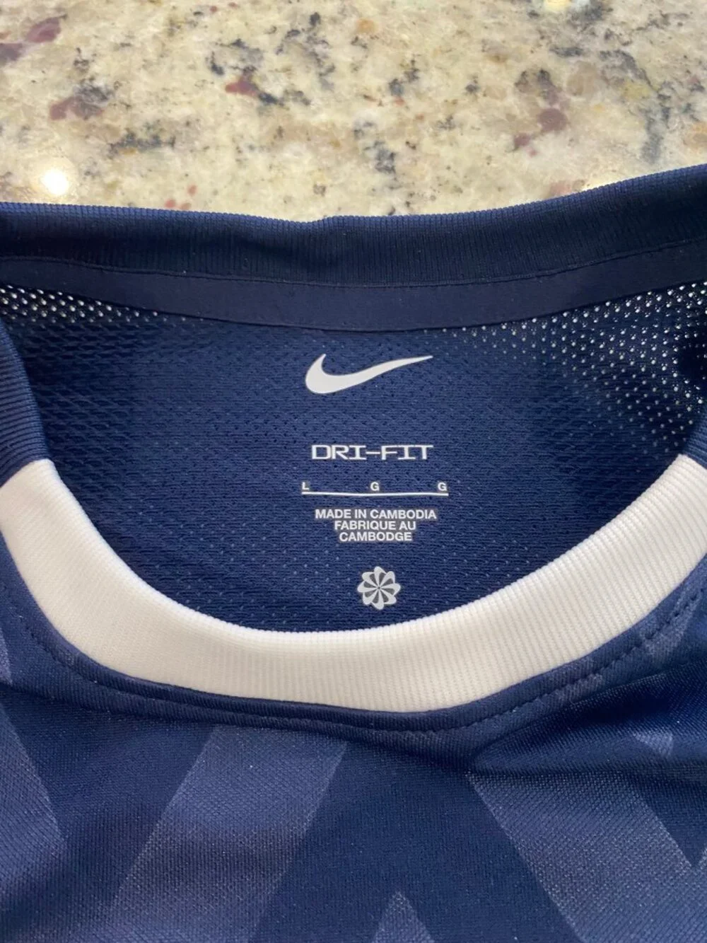 NIKE Kids Boys Challenge V Soccer Jersey - NWT - Large L Navy Blue White Shirt